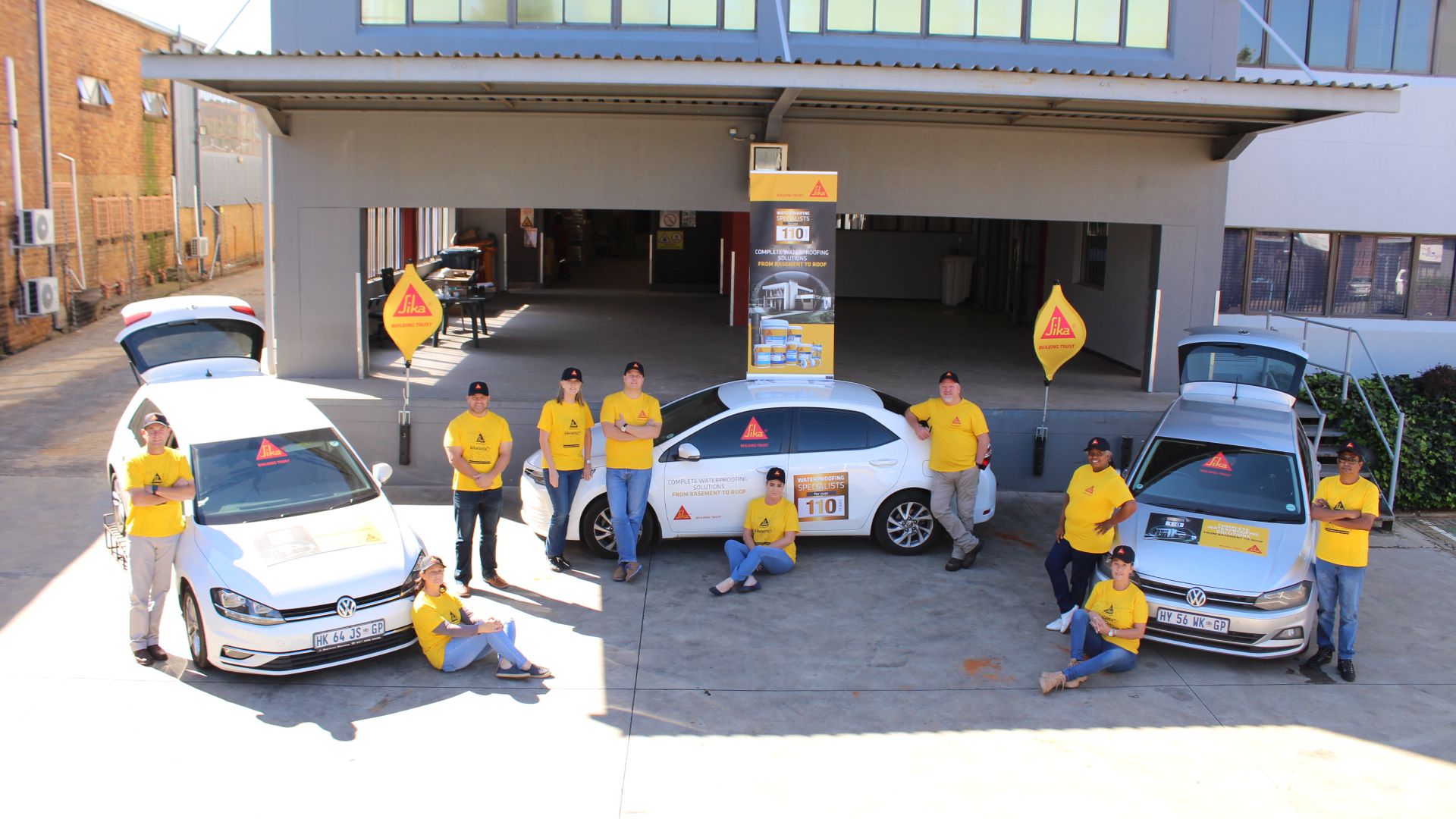Sika Gauteng sales team gearing up for residential DIY waterproofing campaign.