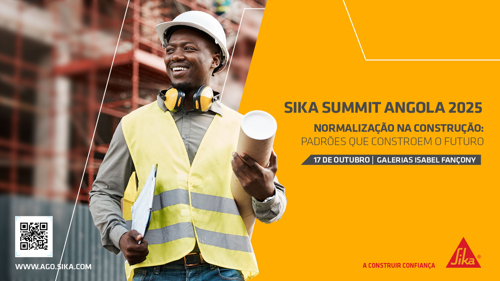 Sika Summit Angola 2025 construction event poster