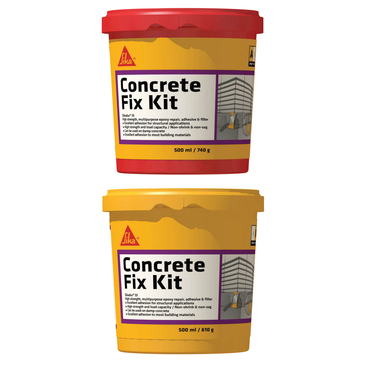 Sika® Concrete Fix | Epoxy Repair Mortars And Rigid Bonding