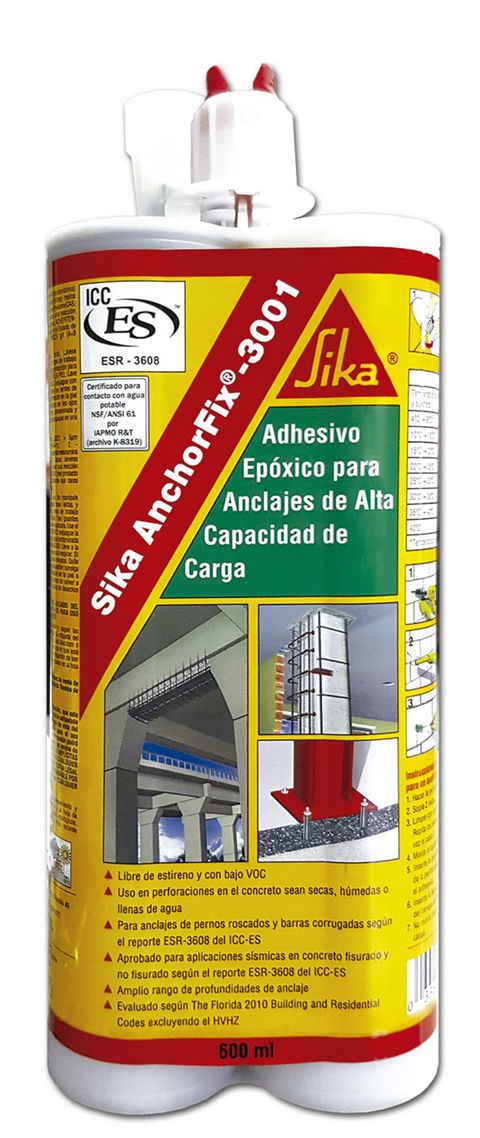 Taco químico Sika AnchorFix ® 3001 - ADA Distribuciones