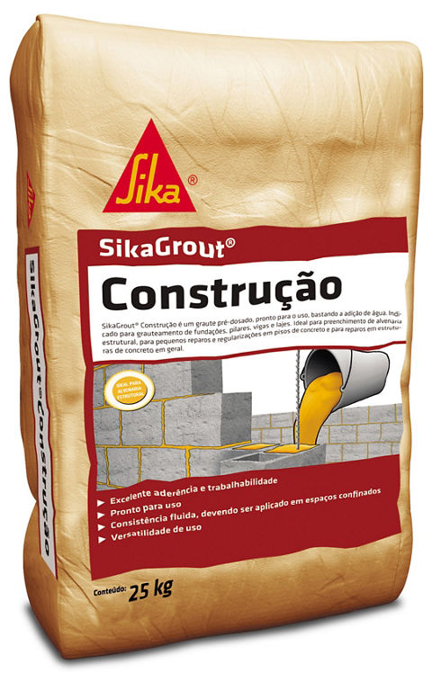 SikaGrout® Construção  Graute Cimentício Fluido