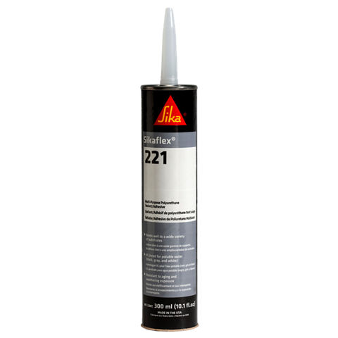 Sikaflex 221, White, Multi-purpose adhesive sealant with a wide adhesion  range for internal sealing and simple bonding application, 300ml