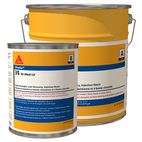 Sika Sikadur-35 Hi-Mod LV 1 Gal. Pail Clear/Amber Epoxy Resin