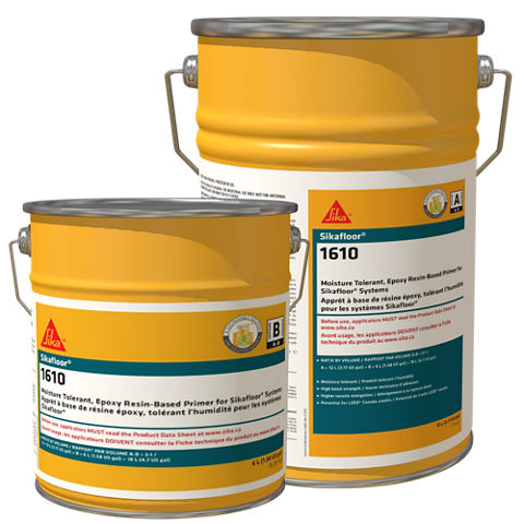 Les produits   Poudre et liant - Ragréage autolissant  SikaFloor 105 intérieur gris 25kg SIKA