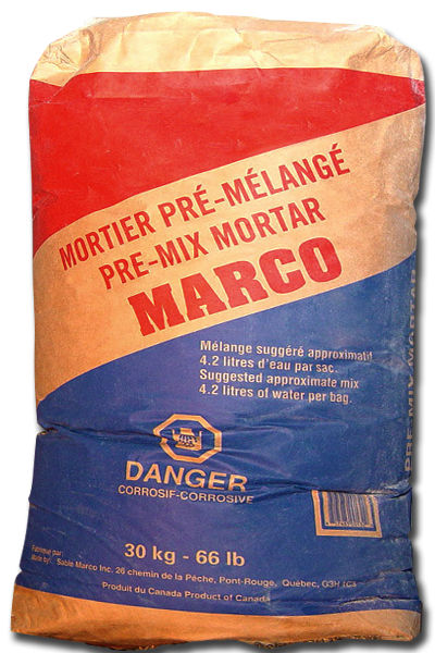 Beton ciment mortier et crepi