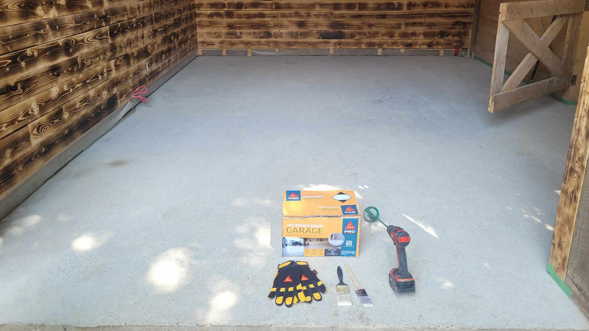 Epoxy flooring garage kit