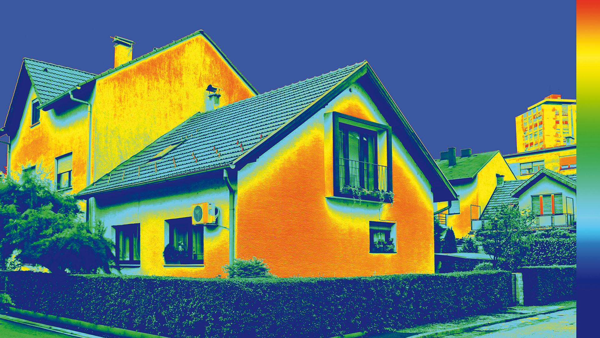 Thermal imaging of residential houses