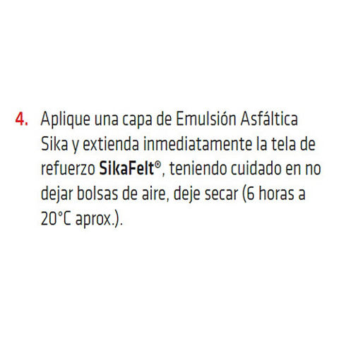 Tela Asfáltica Sika Rollo 1 x 20 ( 20 m2 )