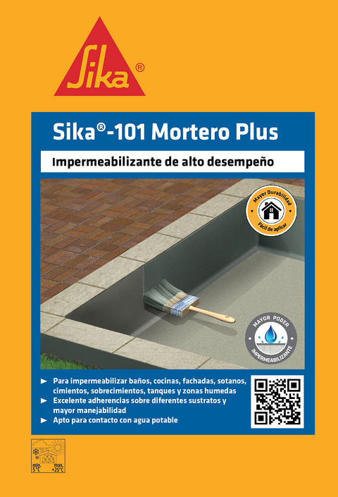 Sika 101 Mortero Plus Recubrimiento Impermeable Blanco 2 kg Sika