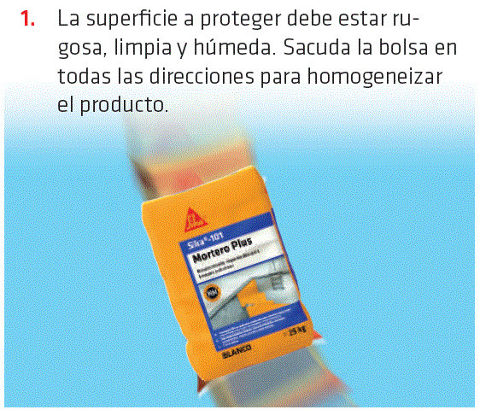 Sika 101 Mortero Plus Recubrimiento Impermeable Blanco 2 kg Sika