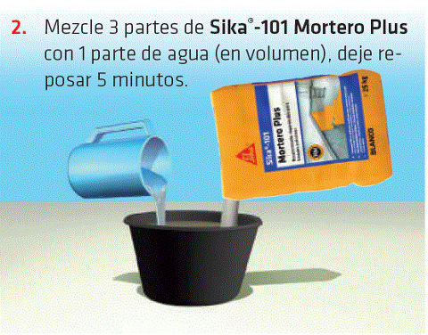 Sika 101 Mortero Plus Recubrimiento Impermeable Gris 25 kg Sika