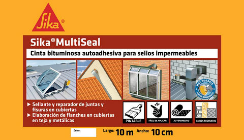 Sika Multiseal S Aluminizada - Rolo 10 Cm 10 M