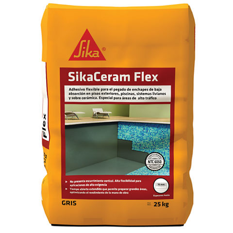 Pegar porcelanato en exteriores – SIKACERAM® EXTRAFUERTE