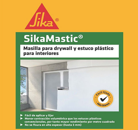 Masilla para drywall ó un estuco plástico – ESTUKA®ACRILICO – Sikaguía Perú