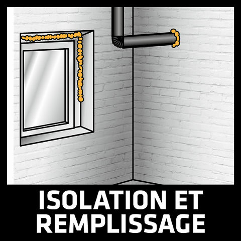 Sika Boom® S  Isolation et remplissage de cavités