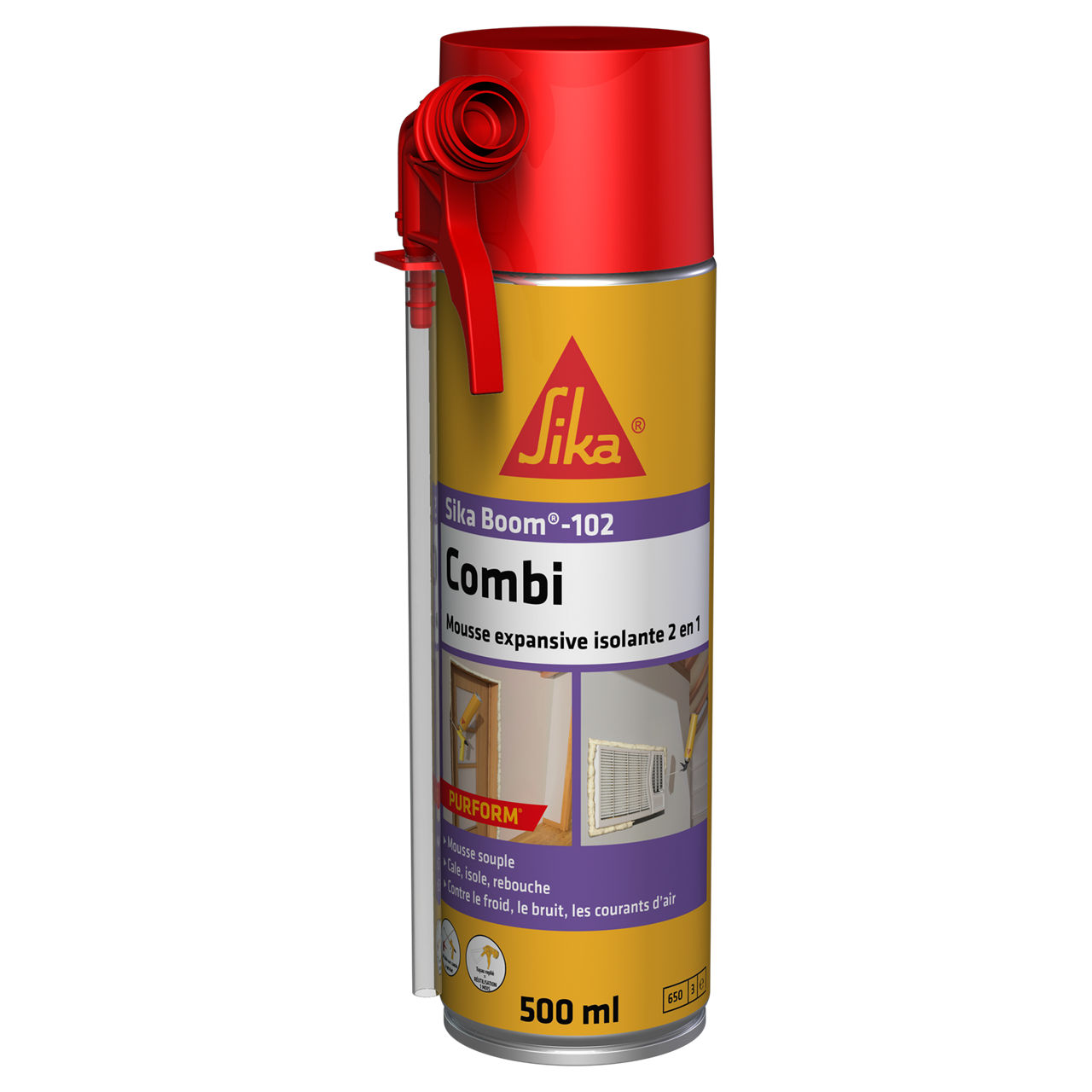 SikaBoom-102 Combi Aérosol de 500ml - Blanc
