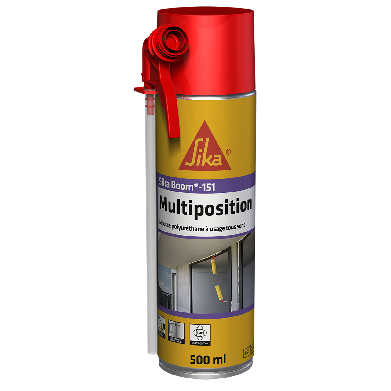Sika Boom -151 Multiposition Aérosol de 500 ml - Beige