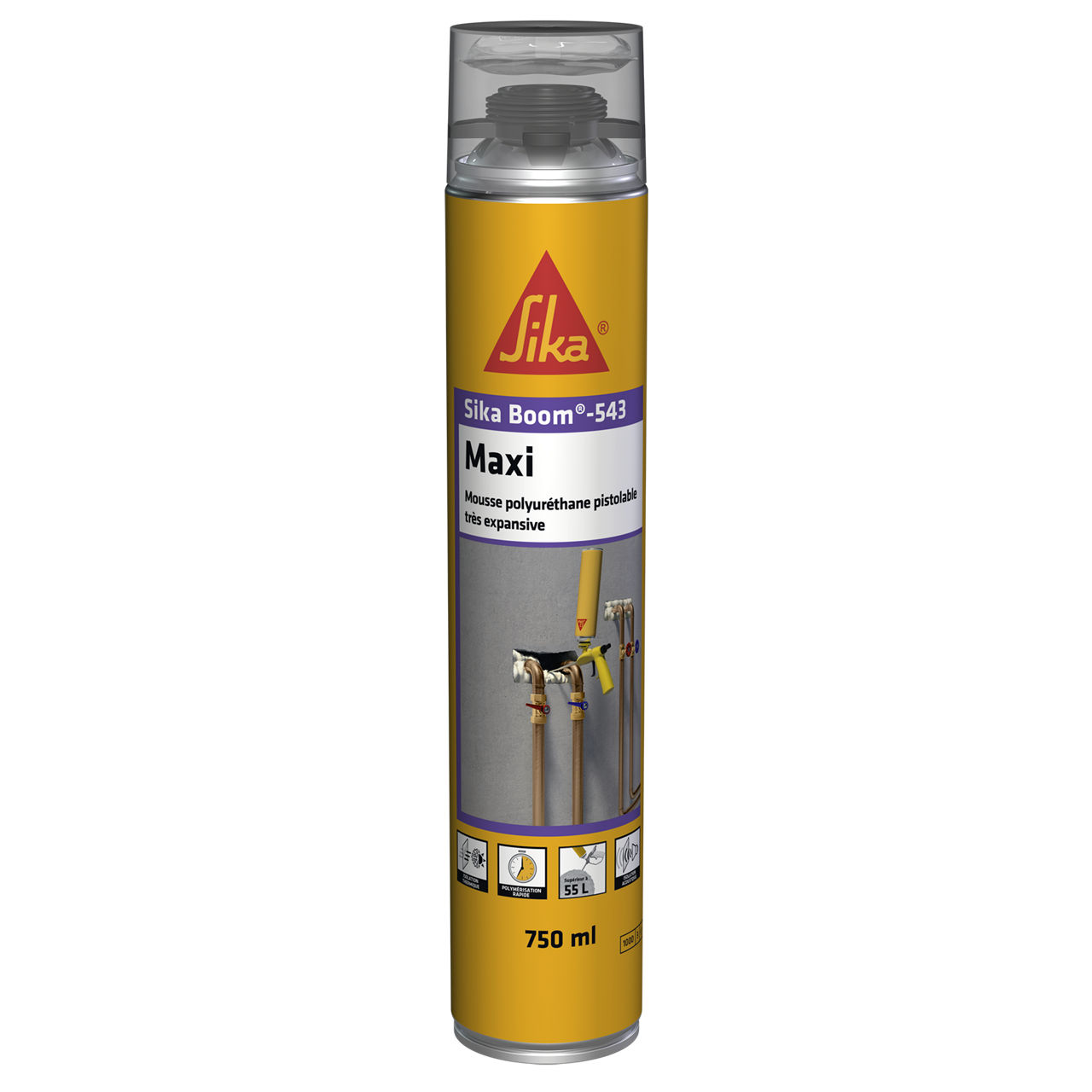Sika Boom -543 Maxi Aérosol de 750 ml - Beige