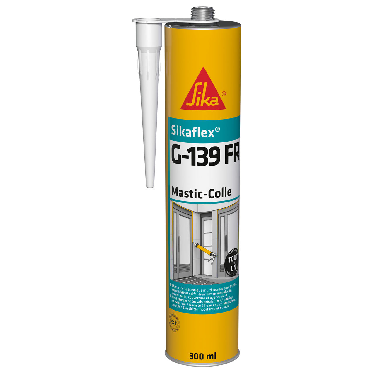 Sikaflex G-139 Cartouche de 300 ml - Noir