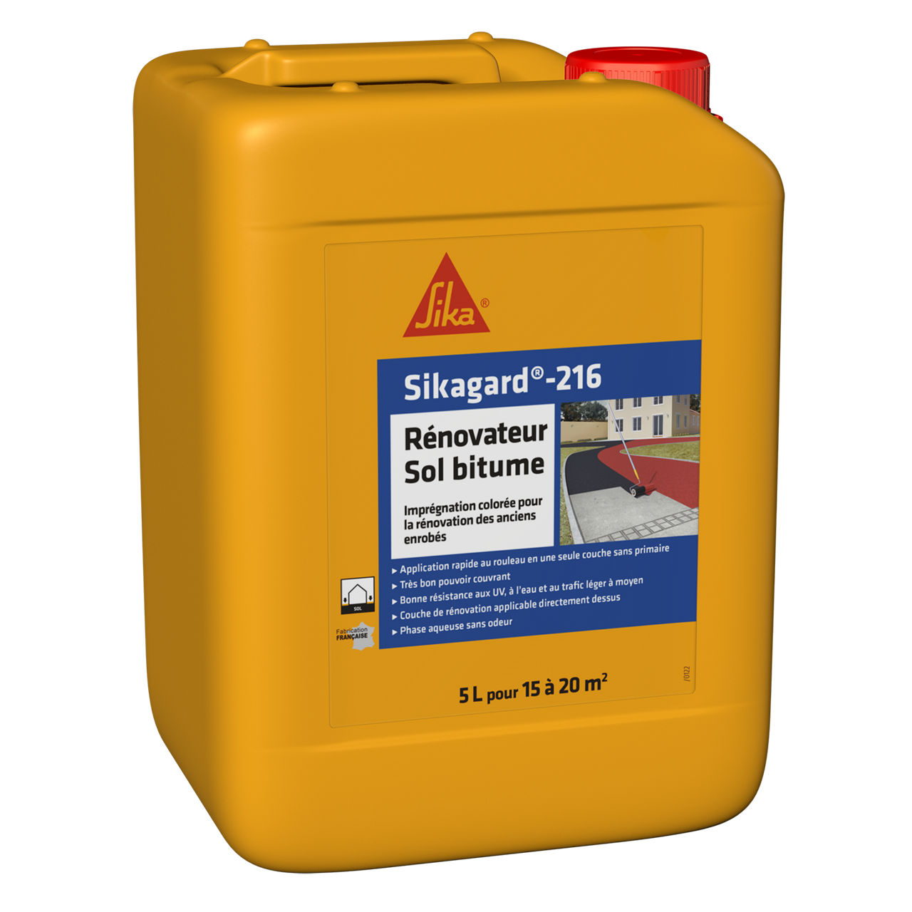 Sikagard-216 Renovateur Sol Bitume   noi Bidon de 20 l - Noir