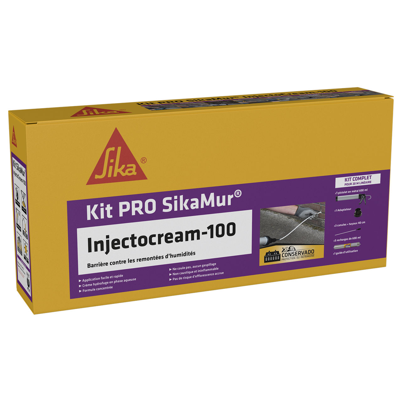 SikaMur® InjectoCream-100 Barre contre remontées capillaires