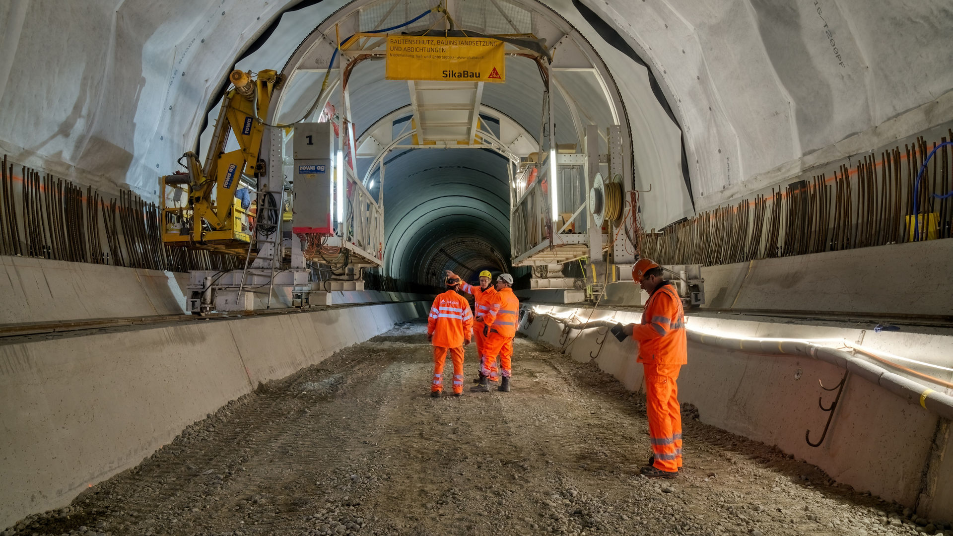 Working inside the Riedberg Tunnel SikaProof