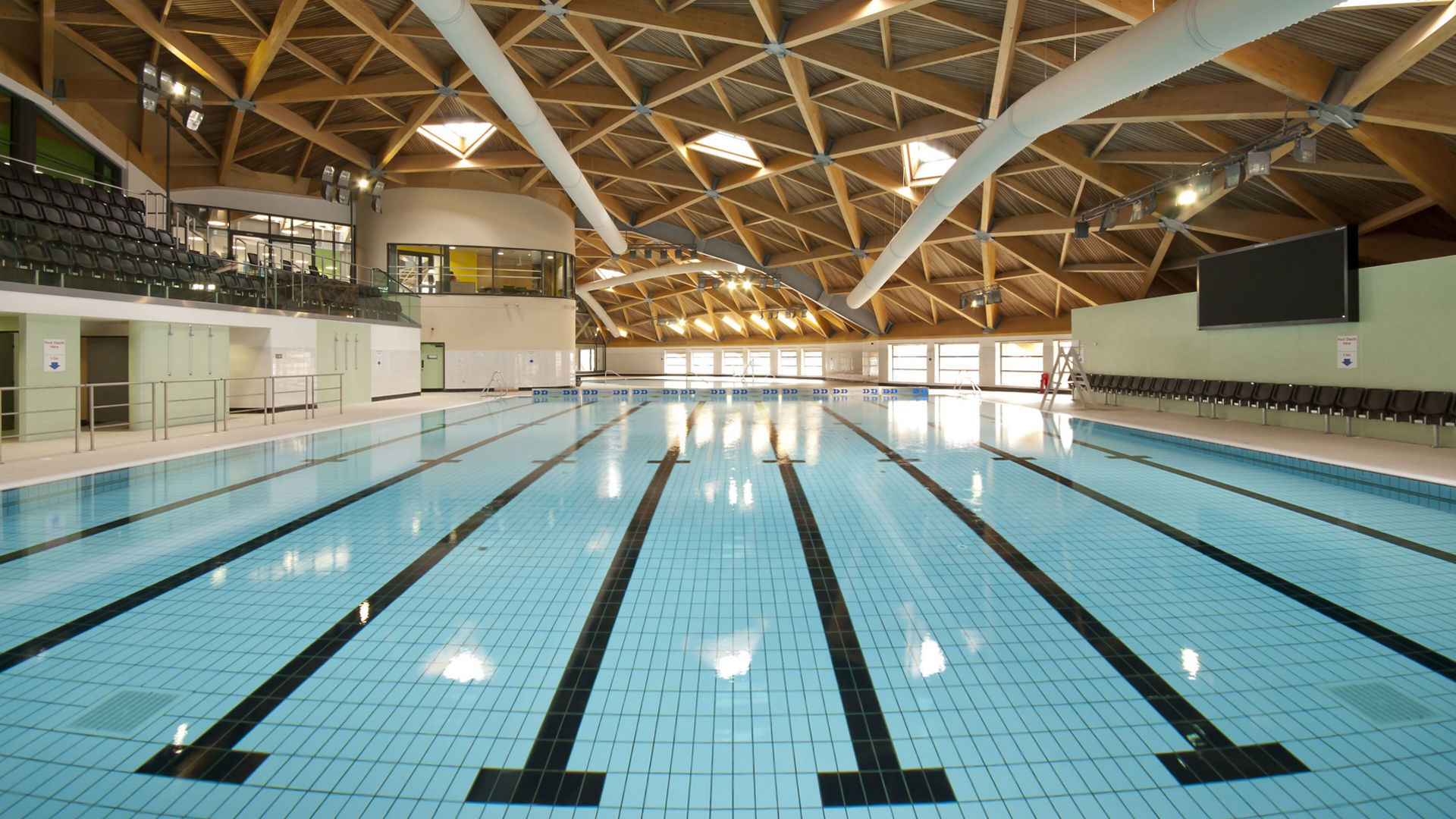 swimming pool inside the pods leisure centre in scunthorpe