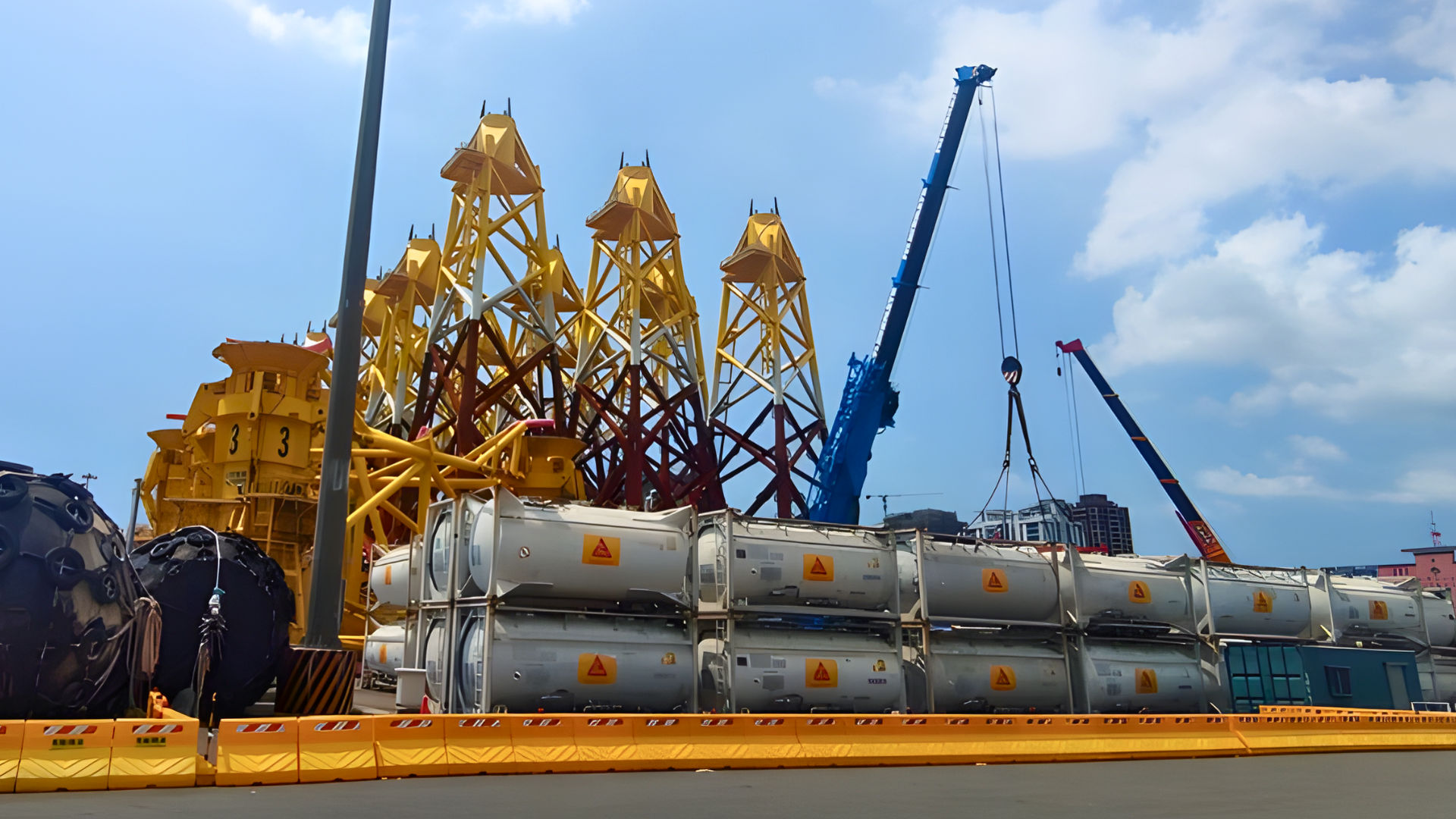 SikaGrout silos quay side APAC