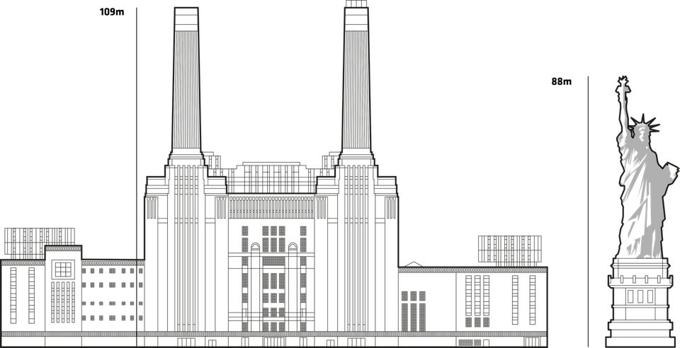 Battersea Powerstation outline