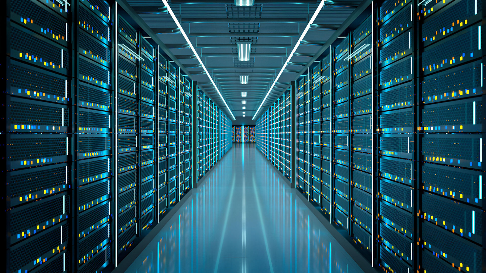 View of a server room 