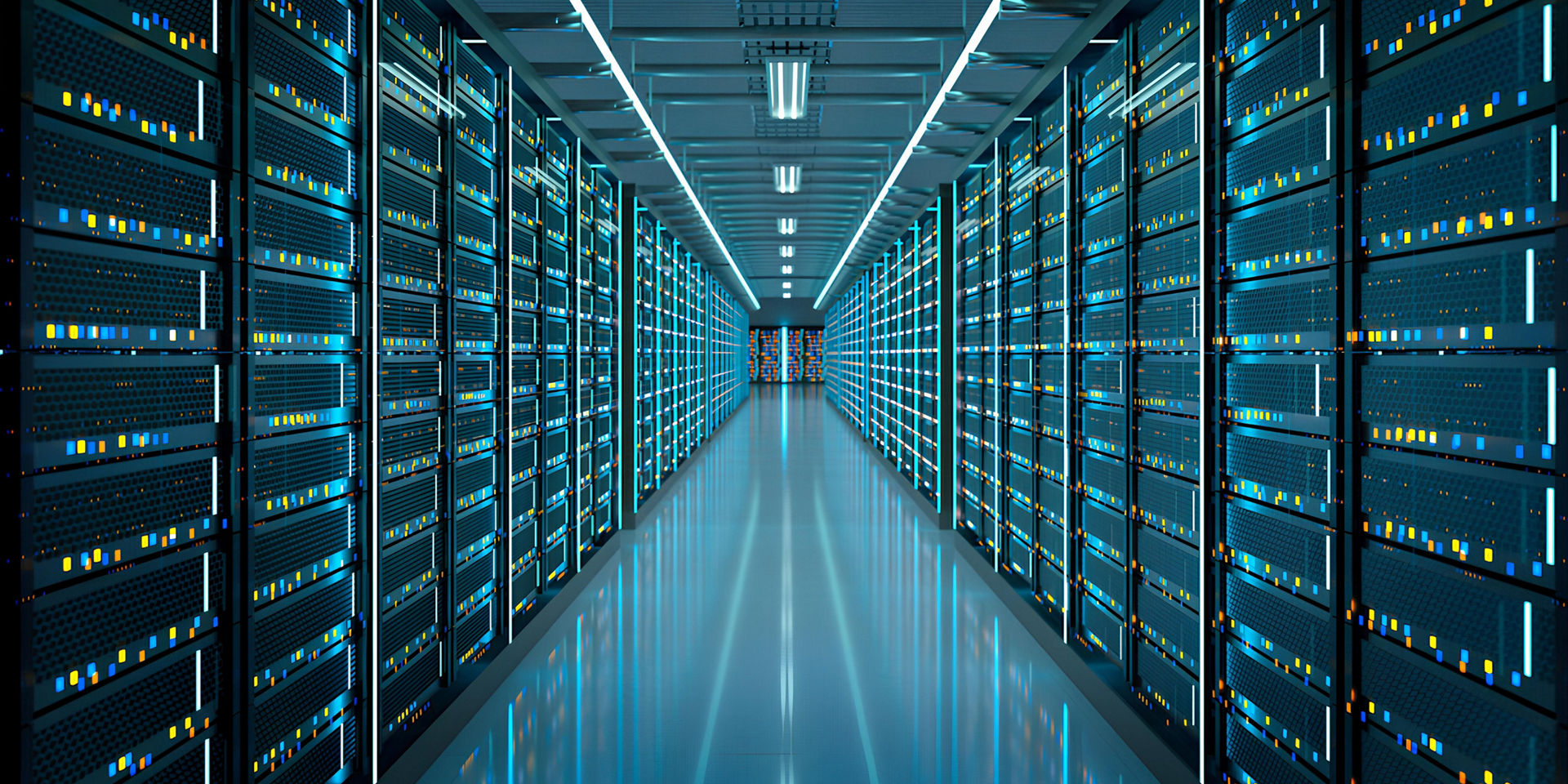View of a server room 