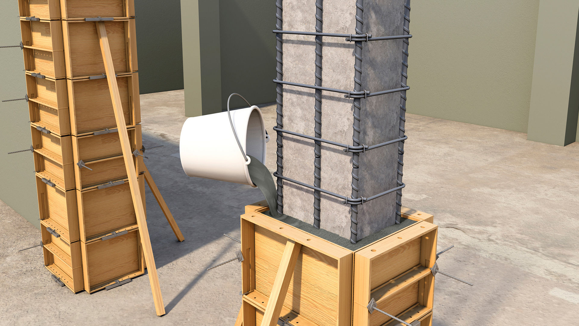Increase pillar section with Sika MonoTop