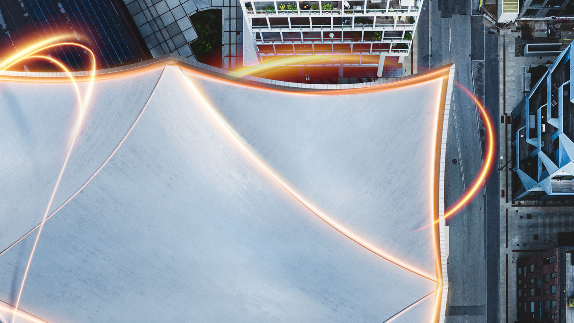 SikaVision digital products light streak on rooftop monitoring