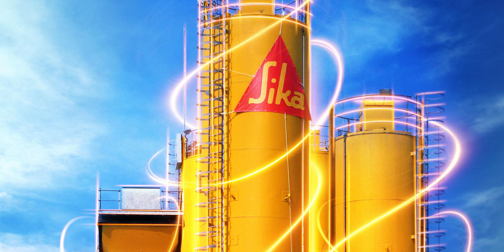 SikaVision digital products light streak at Sika concrete cement plant
