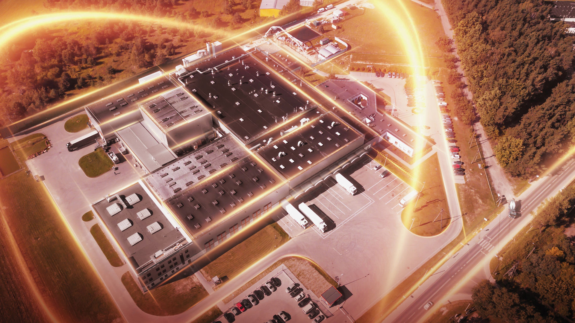 SikaVision key visual with light streak for factories