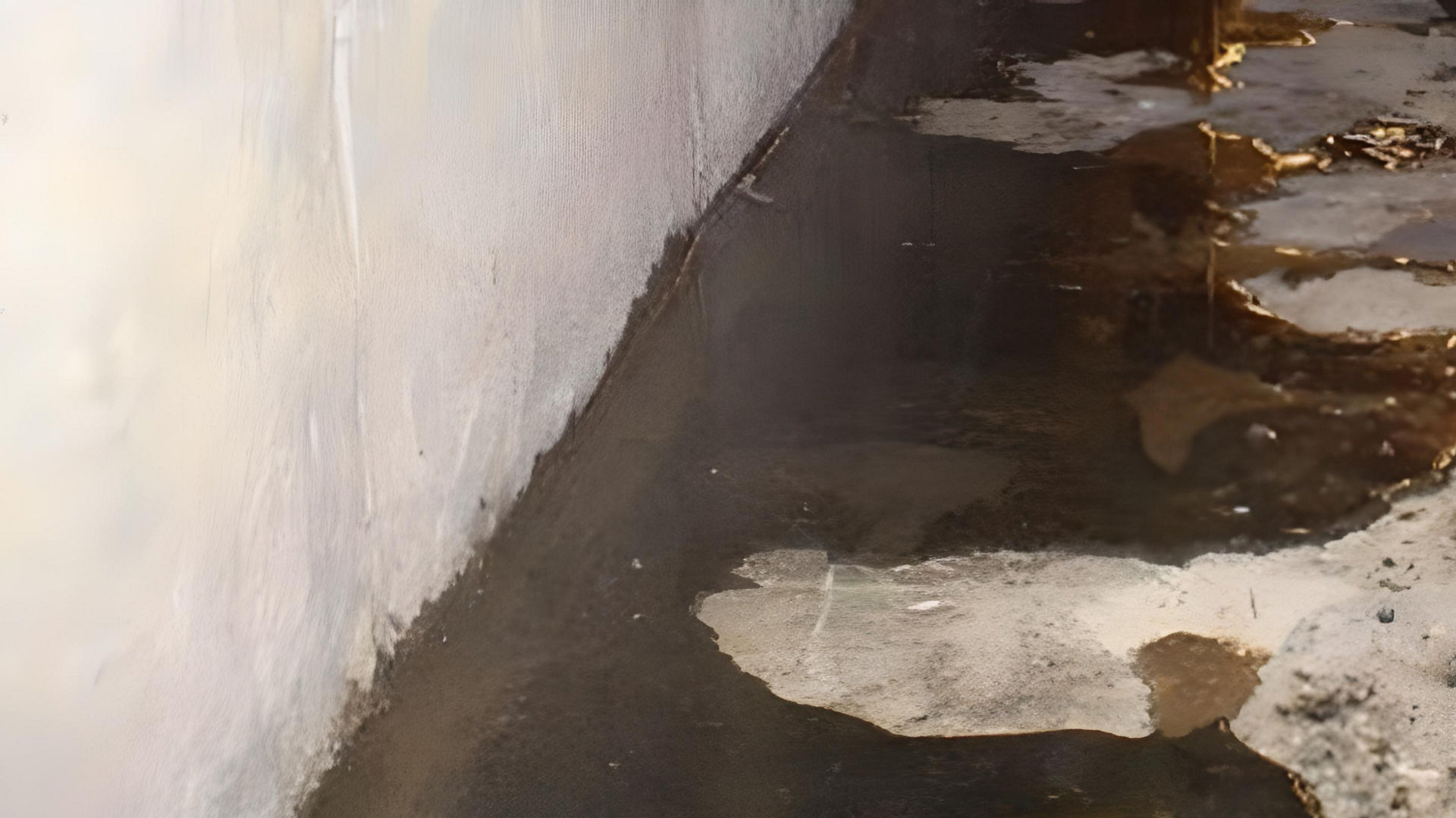 Water damage in basement