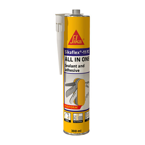 Sikaflex 11 FC Purform Blanc, Mastic, joint et collage multi-usages,  mastic-colle multi-supports, intérieur et extérieur (sikaflex 11 FC+), 300ml