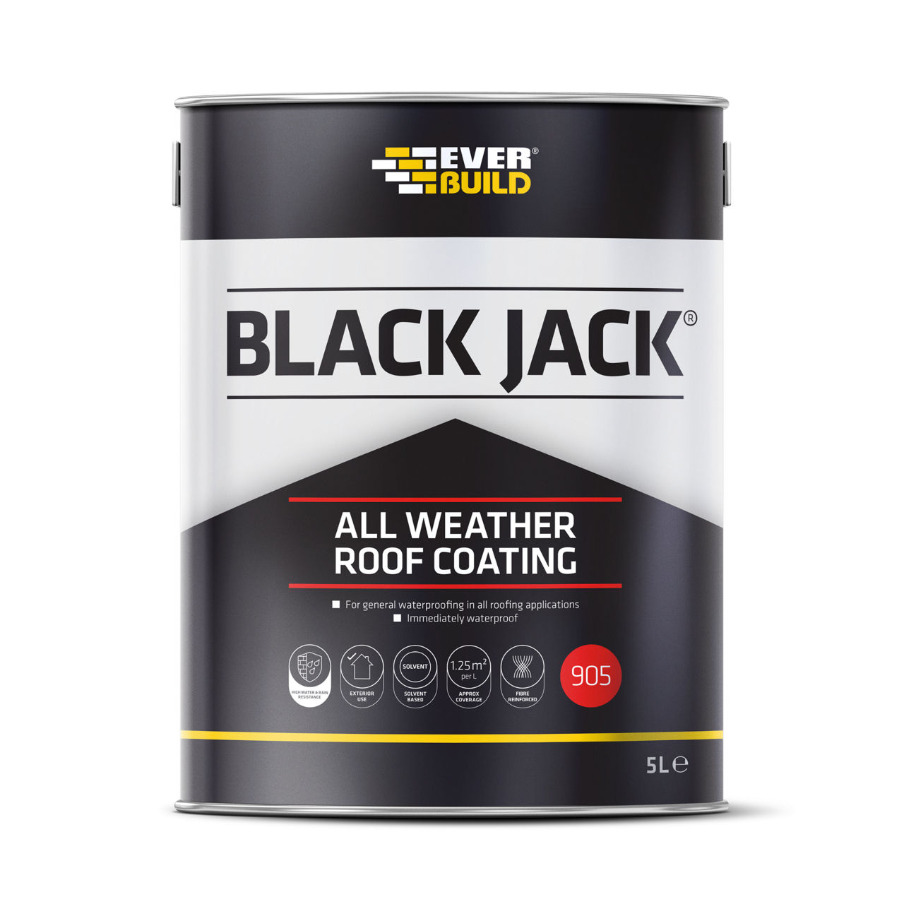 EVERBUILD BLACK JACK 901 BLACK BITUMEN PAINT Bitumen Roofing Products