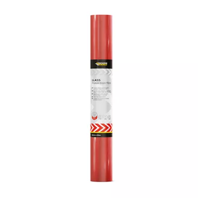 Everbuild Roll & Stroll - Protector de alfombra de alta calidad, autoadhesivo, fácil de enrollar, totalmente impermeable, amarillo, 600 mm x 25 m