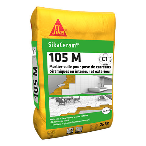 Colle à carrelage extérieur Sika SikaCeram Piscine 25 kg