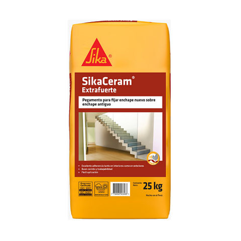 Pegar porcelanato en exteriores – SIKACERAM® EXTRAFUERTE – Sikaguía Perú