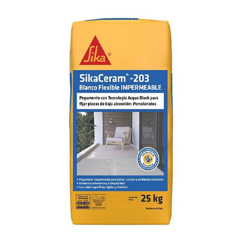 SikaCeram®-203 Blanco Flexible Impermeable