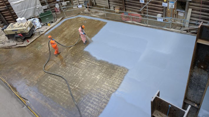 Bank station upgrade waterproofing case study