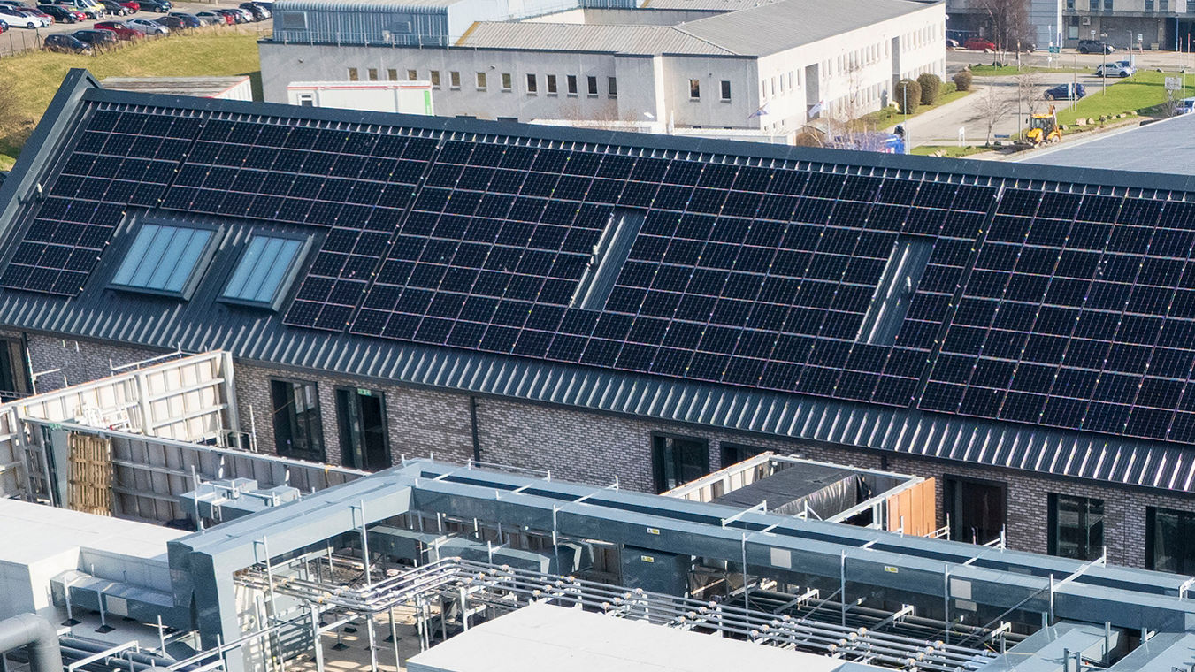 Aberdeen Mortuary, roof with solar panels