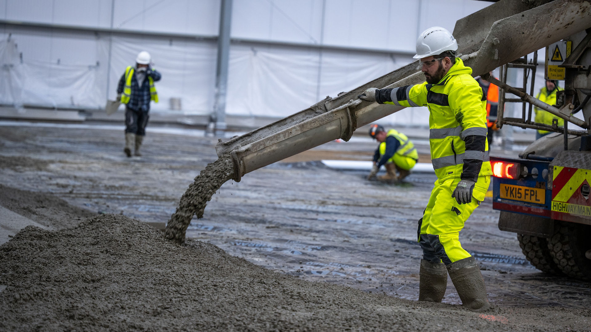 Concrete Pour at Tilbury Dock