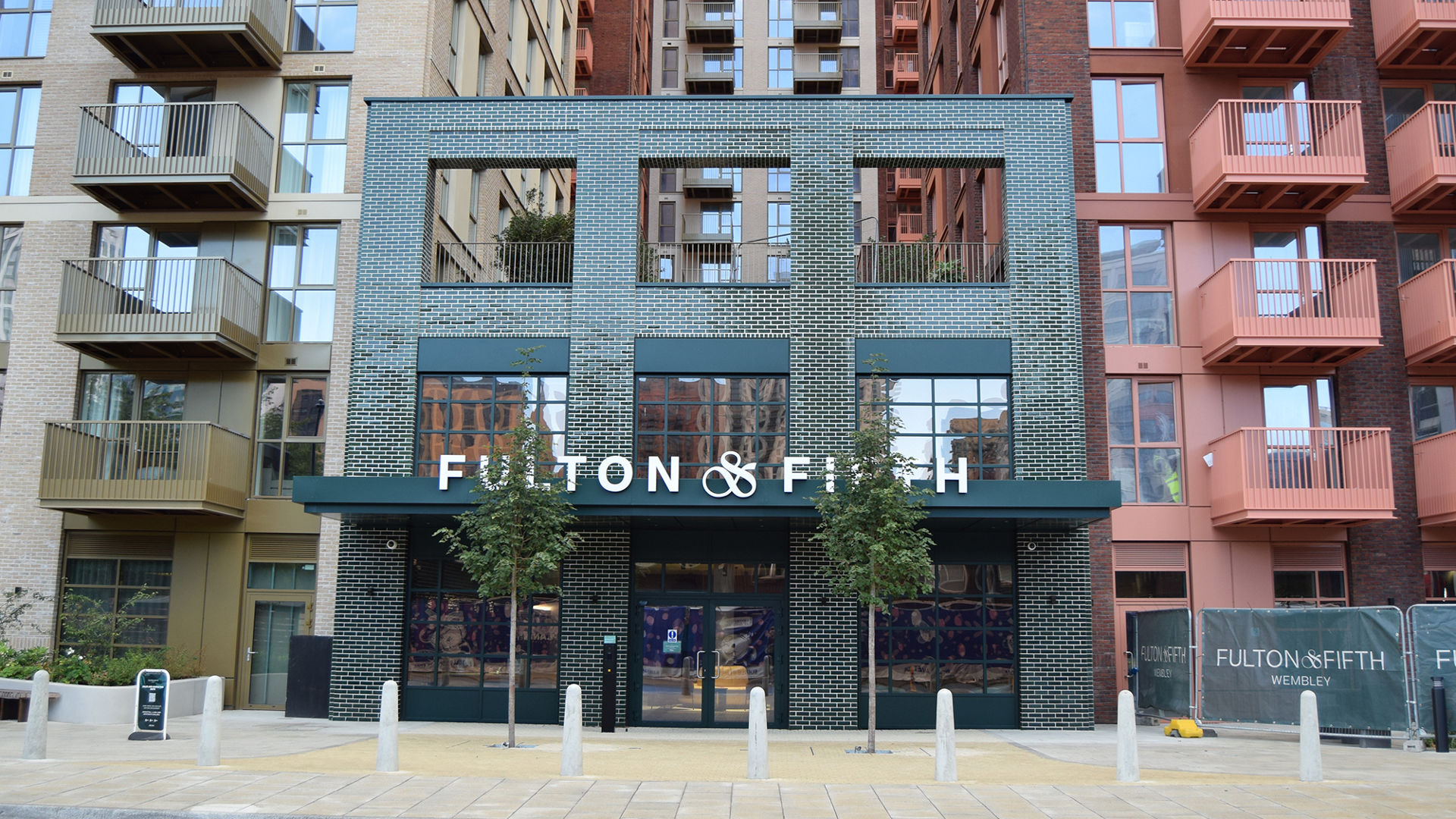 Front entrance of Fulton and Fifth in Wembley