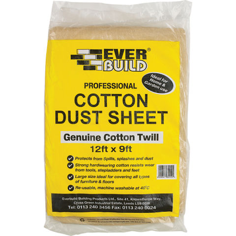 EVERBUILD® COTTON DUST SHEET