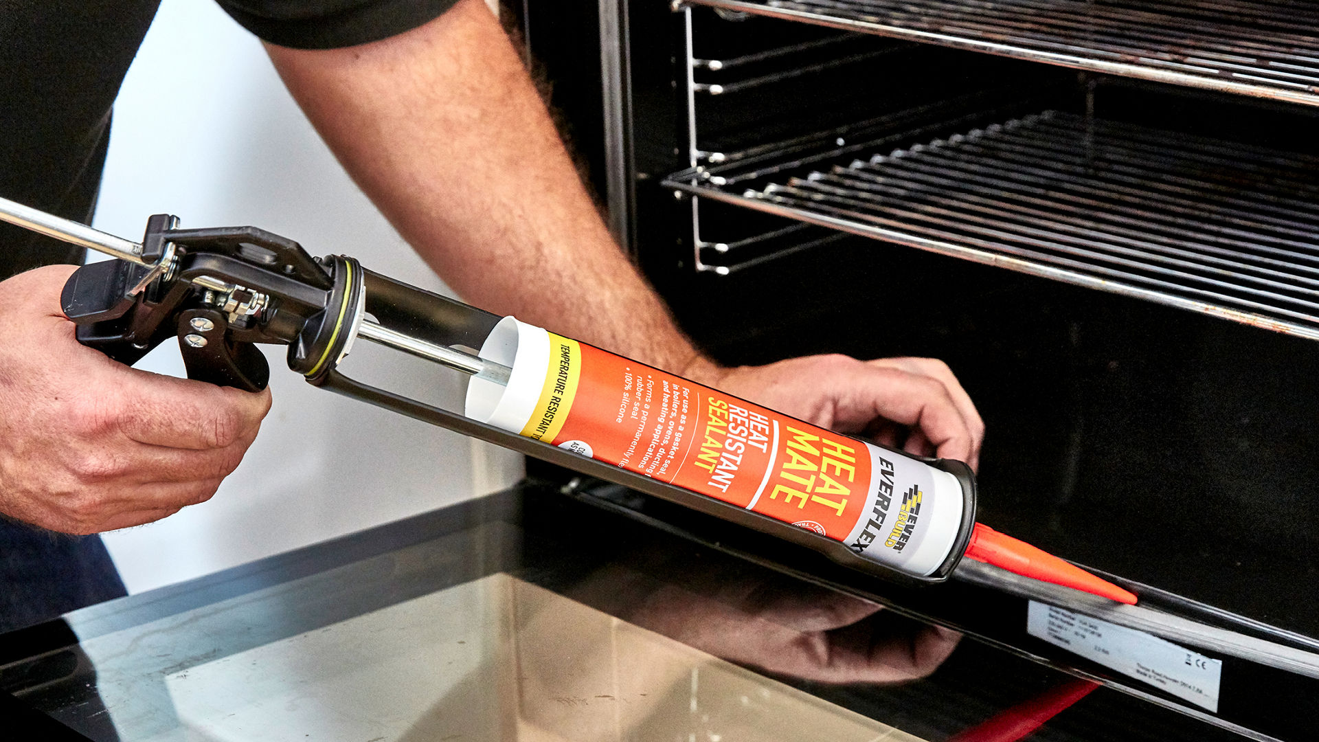 Sika sealant being applied