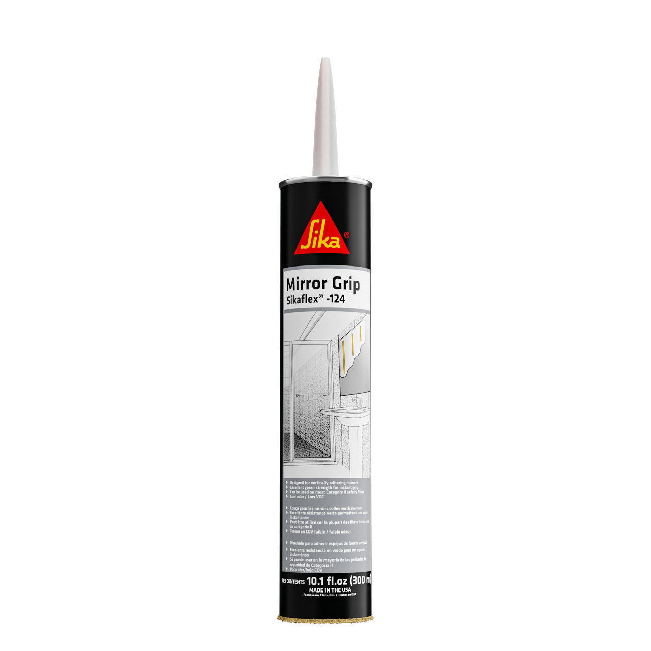 Polyurethane putty adhesive 522 SIKAFLEX - white - cartridge - 300 ml  Sikaflex522 - CA10417 