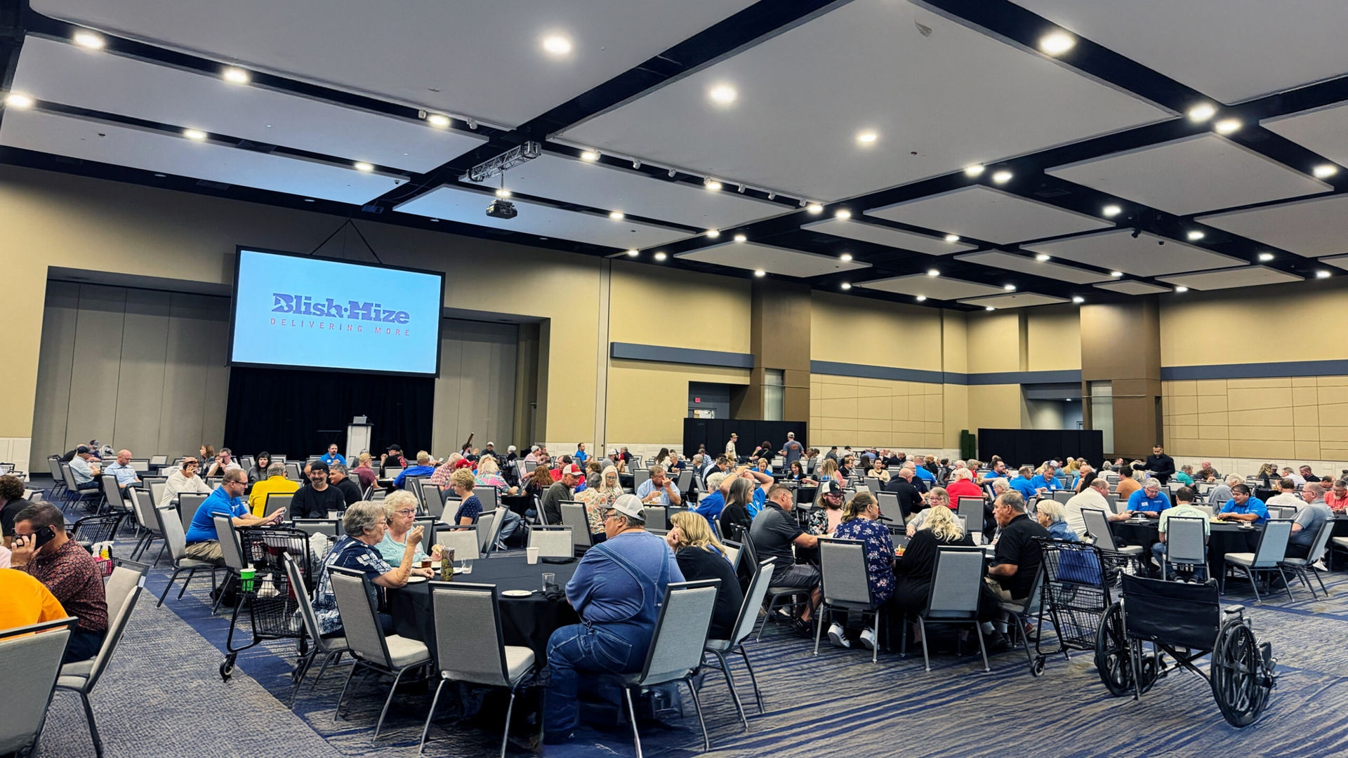 Large Conference Room with Attendees Seated